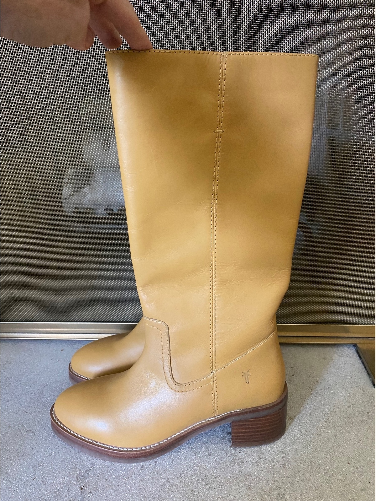 Frye Camryn Tall Shaft Leather Pull On Boot Banana New With Tags Size 7 — image 2 of 8